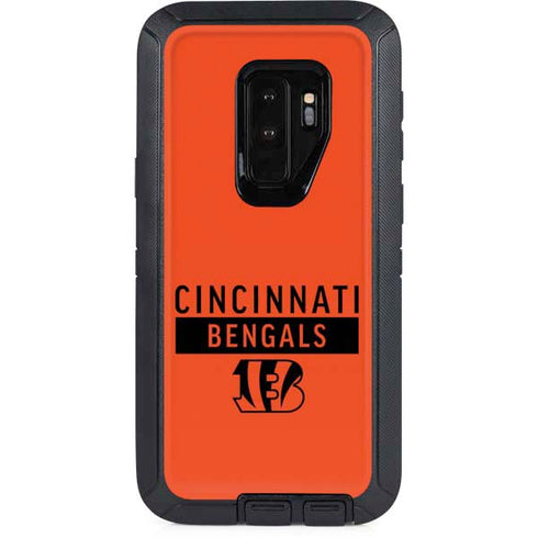 NFL Cincinnati Bengals Orange Performance Series Otterbox Defender Galaxy Skin